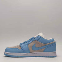 Low Top Sneakers, University Blue Colorway, Lace Up Design, Casual Gift for Sneaker Fans