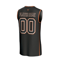 Texas Longhorns Lightweight Collegiate Basketball NIL Pick-A-Player Fashion Jersey - Black