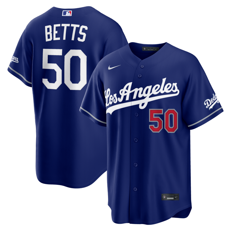 Los Angeles Dodgers Mookie Betts Royal Alternate Stadium Jersey