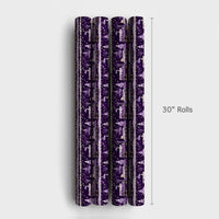 Winter Pine Forest Gift Wrap, Vintage Steam Train Christmas Wrapping Paper, Watercolor Train Gift Wrap, Snowy Holiday Wrapping Paper