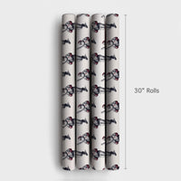 Vintage Sports Gift Wrap, Baseball Santa Christmas Wrapping Paper, Baseball Batter Holiday Wrapping Paper, Classic Present Gift Wrap