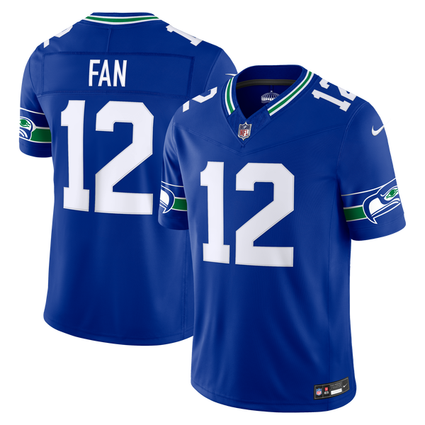 Seattle Seahawks 12s Royal Alternate Stitched Limited Jersey
