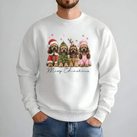 Merry Christmas Dog Sweater, Cocker Spaniel Christmas Sweatshirt, Humorous Santa Dog Crewneck, Holiday Dog Lover Pullover, Xmas Present