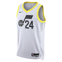 Utah Jazz Association Edition Swingman Jersey - White - Walker Kessler