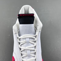Retro Low Top Sneakers, White Red Colorway, Lace Up Design, Casual Gift for Sneaker Fans
