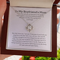 Bonus Mom Love Knot Necklace, Boyfriend Mom Necklace, Mother of Boyfriend Present Necklace, Second Mom Christmas Present, Future Mother in Law