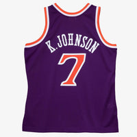 Phoenix Suns Kevin Johnson 1989 Dark Authentic Jersey - Purple