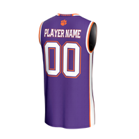 Clemson Tigers Lightweight Collegiate Basketball NIL Pick-A-Player Fashion Jersey - Purple