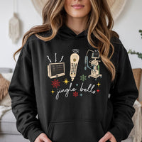 Jingle Bells Medical Monitor Hoodie, Nurse Christmas Hoodie, Holiday Nurse Sweatshirt, Humorous CNA RN Christmas Pullover, Nurse Xmas Present