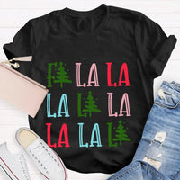 Fa La La Christmas Tree Shirt, Fa La La La Christmas Tree T-Shirt, Festive Holiday Tree Graphic Tee, Adorable Christmas Tree Tee, Xmas Present