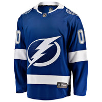 Tampa Bay Lightning Blue Home Breakaway Custom Jersey