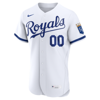 Kansas City Royals White Home Authentic Custom Jersey