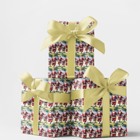 Christmas Sports Gift Wrap, Santa Claus Soccer Wrapping Paper, Humorous Soccer Santa Wrapping Paper, Holiday Gift Wrap, Soccer Fan Paper Roll