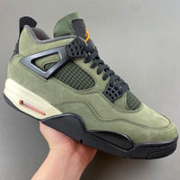 Low Top Sneakers, Army Green Black Colorway, Lace Up Design, Casual Gift for Sneaker Fans