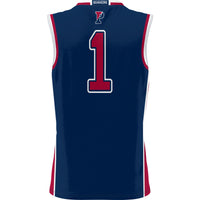 #1 Pennsylvania Quakers Lightweight Basketball Jersey - Navy