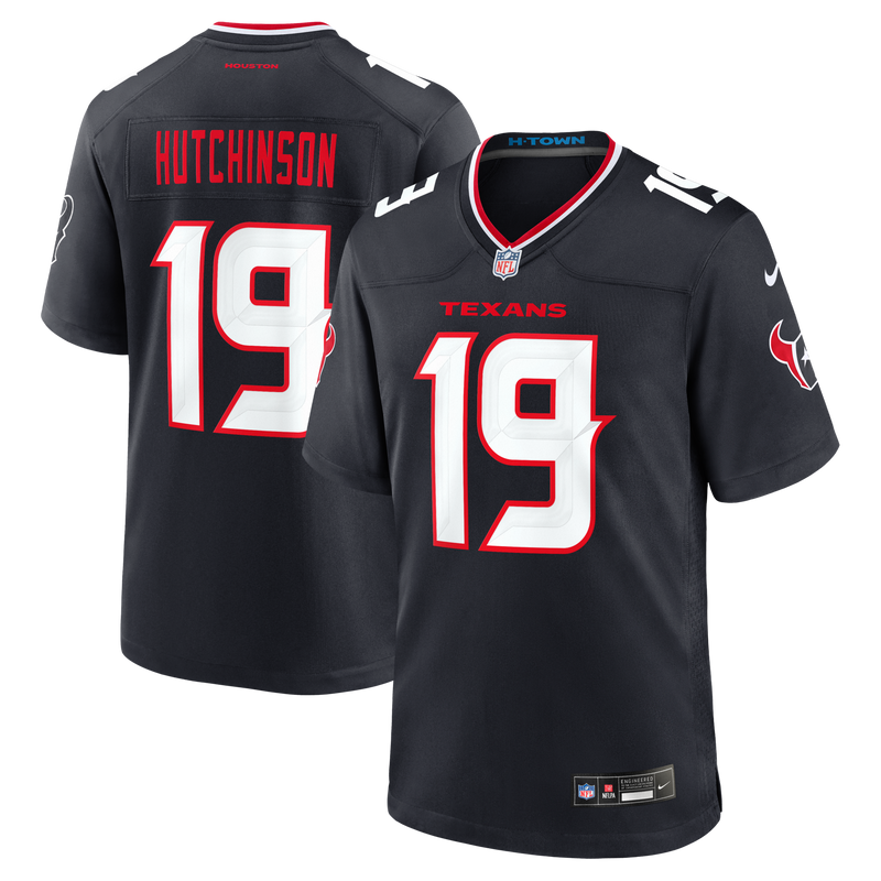 Houston Texans Xavier Hutchinson Navy Team Game Jersey