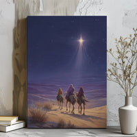 Holy Night Star Canvas Art, Three Wise Men Nativity Canvas Print, Christian Nativity Wall Art, Religious Christmas Canvas Decor, Faith Present