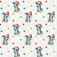 Iggy Dog Christmas Gift Wrap, Italian Greyhound Wrapping Paper, Adorable Sighthound Holiday Wrapping Paper, Pet Lover Xmas Gift Wrap Roll