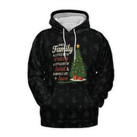 Holiday 2025 3D Hoodie, Family Christmas Reunion Hoodie, Matching Family Graphic Sweatshirt, Xmas Gathering Pullover, Custom Winter Present