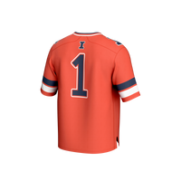 #1 Illinois Fighting Illini Collegiate Football Fashion Jersey - Orange