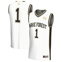 #1 Wake Forest Demon Deacons Lightweight Basketball Fashion Jersey - White