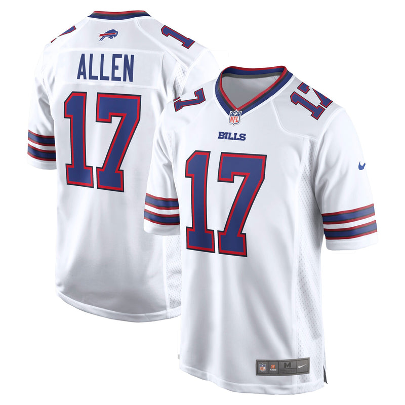 Buffalo Bills Josh Allen White White Game Player Jersey