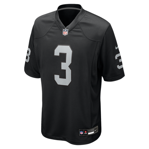 Las Vegas Raiders Zamir White Black Team Game Jersey