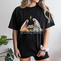 Oh Come Let Us Adore Him Shirt, Nativity Scene T-Shirt, Christian Christmas Graphic Tee, Religious Holiday Faith T-Shirt, Nativity Present