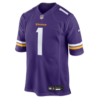 Minnesota Vikings Number 1 Groom Purple Game Jersey