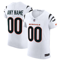 Cincinnati Bengals White Elite Custom Jersey