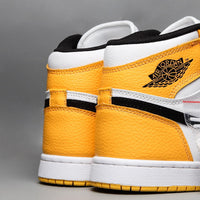 Sneakers, Yellow White Colorway, Lace Up Design, Casual Gift for Sneaker Fans