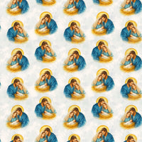 Religious Nativity Gift Wrap, Holy Family Christmas Wrapping Paper, Sacred Holiday Wrapping Paper, Faith Inspired Christmas Wrapping Paper