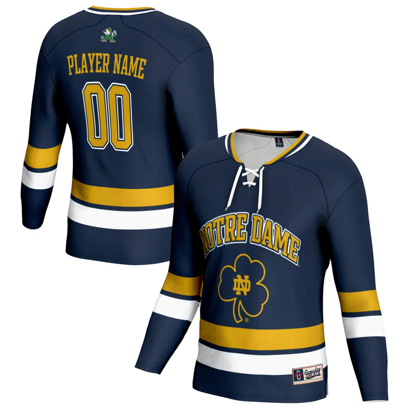 Notre Dame Fighting Irish NIL Pick-A-Player Lightweight Hockey Jersey - Navy
