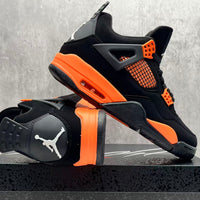 Mid Top Sneakers, Orange Colorway, Lace Up Design, Casual Gift for Sneaker Fans