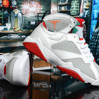 Sneakers, White Red Colorway, Lace Up Design, Casual Gift for Sneaker Fans