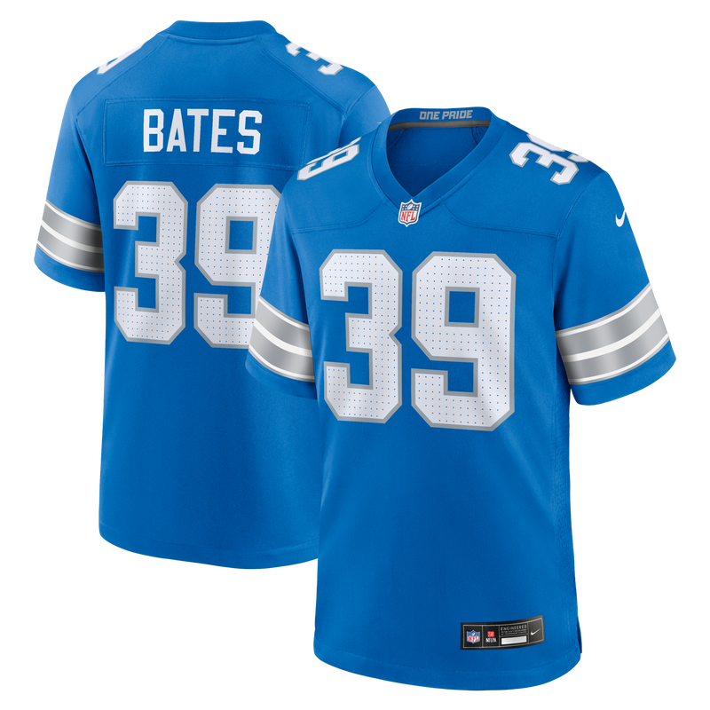 Detroit Lions Jake Bates Blue Team Game Jersey