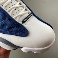 Low Top Sneakers, Blue White Gray Colorway, Lace Up Design, Casual Gift for Sneaker Fans