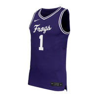 #1 TCU Horned Frogs Replica Basketball Jersey - Purple