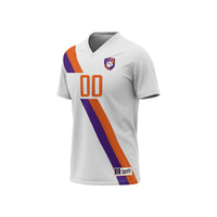 Clemson Tigers NIL Pick-A-Player Soccer Fashion Jersey - White