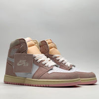 Retro High Top Sneakers, Pink Sail Colorway, Lace Up Design, Casual Gift for Sneaker Fans