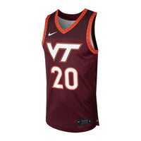 #20 Maroon Virginia Tech Hokies Replica Basketball Jersey