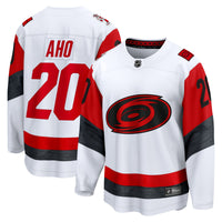 Carolina Hurricanes Sebastian Aho White Away Breakaway Jersey