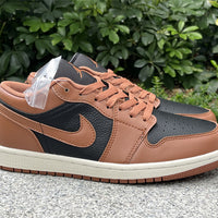 Low Top Sneakers, Black Brown Colorway, Lace Up Design, Casual Gift for Sneaker Fans