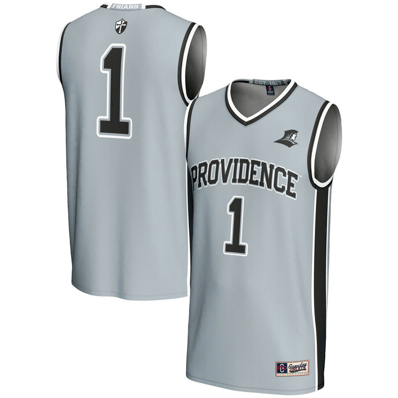 #1 Providence Friars Lightweight Basketball Jersey - Silver