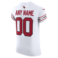 Arizona Cardinals White Elite Custom Jersey