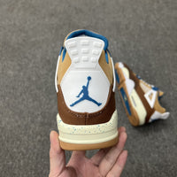 Retro Basketball Shoes, White Yellow Brown Colorway, Lace Up Design, Casual Gift for Shoe Lovers