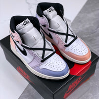 Low Top Sneakers, White Purple Colorway, Gradient Colorway, Lace Up Design, Casual Gift for Sneaker Fans