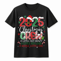 Matching Family Holiday Graphic Tee, 2025 Christmas Crew T-Shirt, Humorous Xmas Group Vacation Shirt, Festive Holiday Party Top