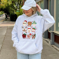 Adorable Holiday Tooth Hooded Sweatshirt, Christmas Dental Hoodie, Dentist Hygienist Xmas Pullover, Dental Office Crewneck Present