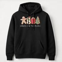 Gingerbread Snowman Pregnancy Hoodie, Cookies for Two Please Hoodie, Christmas Pregnancy Announcement Hoodie, Adorable Holiday Sweatshirt Present
